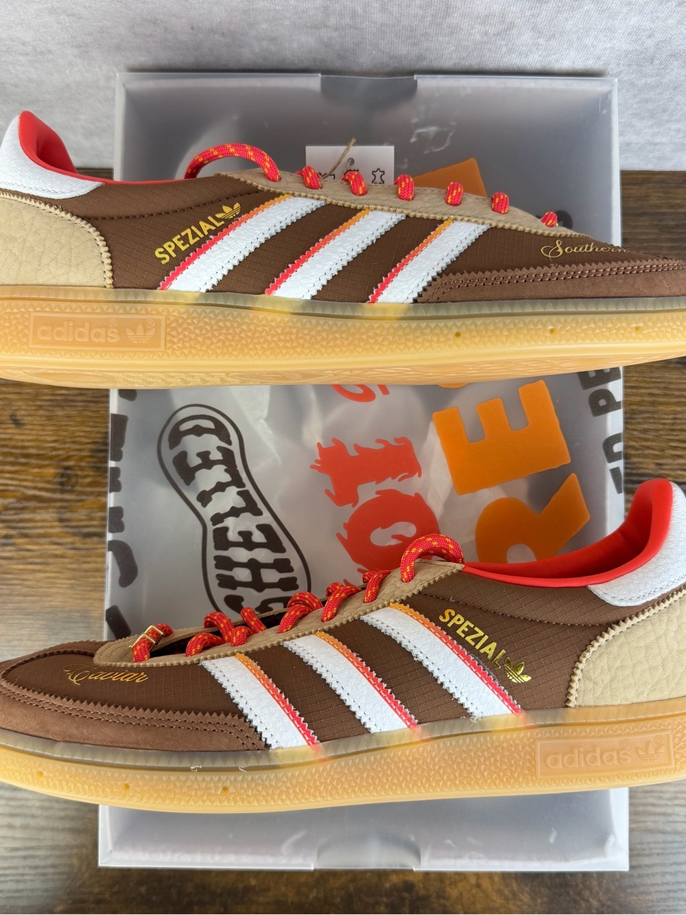 NEW adidas Handball Spezial Fresh Rags Hot Boiled Peanuts Size 11 KH7477 LE /813 - Picture 3 of 11